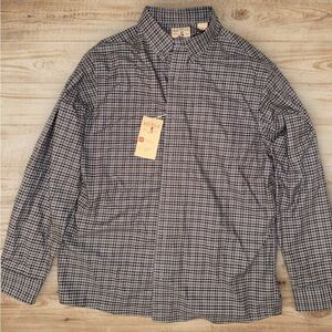 New! Classic Black and White Checkered Men's Large Shirt